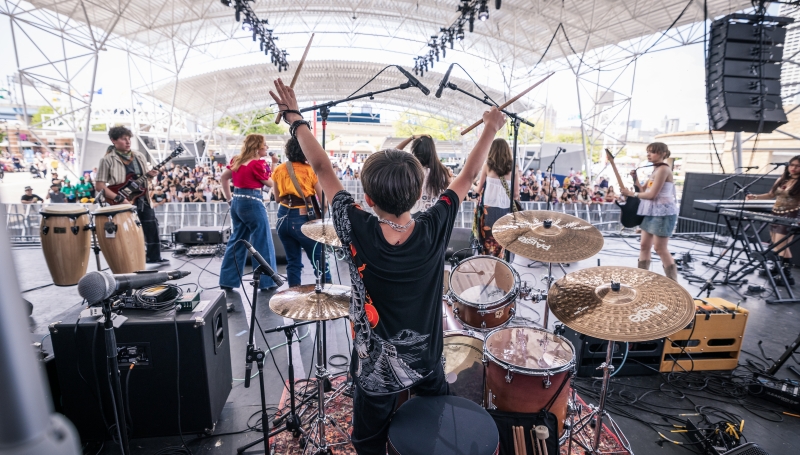 School of Rock Students Performing