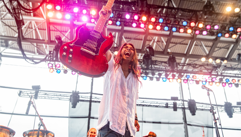 School of Rock Students Performing on Stage